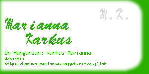 marianna karkus business card